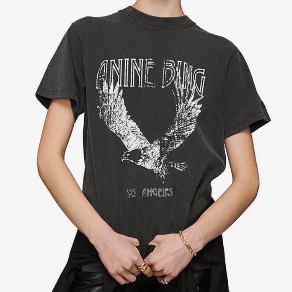 Anine Bing T Shirt Lili Eagle t shirt large